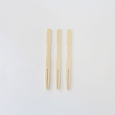황씨네도시락 일회용 나무 미니 포크, 50개입, 1개