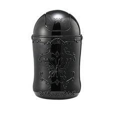 CHILSUNG 桌上型搖蓋式垃圾桶, 黑色, 1入