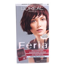 L'Oreal 페리아 퍼머넌트 헤어 컬러 젤, Rich Mahogany, 1개