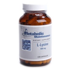 메타볼릭매인테넌스 L-라이신 500 mg 캡슐, 1개, 100정