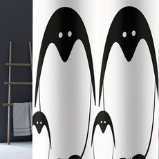 Bacchetta srl 布藝浴簾 企鵝, 1個