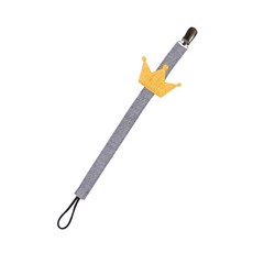 [아리코]그레이 액세서리집게스트랩, 크라운, 1개