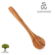 스캔우드 올리브나무 둥근형주걱 31cm SC-622, 1개