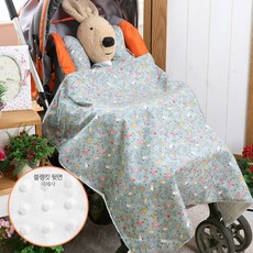 Coney Island 孩童圖案印花超細纖維頸枕+超細纖維毛毯 M號, 藍色 玩具樂園款