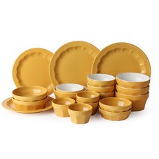 DOHO Dmine 餐具套組 4 件 20P 芥末黃, 7種