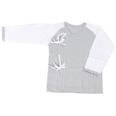 MARUATTI 嬰兒拼色長袖肚衣