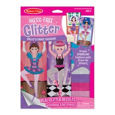 Melissa&Doug 발레와 댄스 글리터 카드 MD9513, 1개, 5세이상