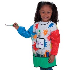 Melissa&Doug 美國瑪莉莎 MD9319 藝術防污服, 1個, 3歲以上, 白色 藍色