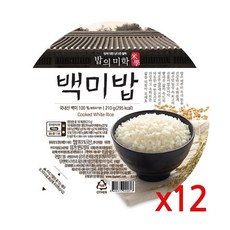 백미 알뜰세트, 210g, 12개