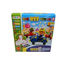 뽀로로 볼클레이 자동차 세트, 뽀로로 종이풍선 3개+ 배경판 1개 + 볼 클레이 4색 + 바퀴 3set + 빨대 3개
