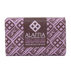 Alaffia 트리플 밀드 시어 버터 솝, 142g, 1개