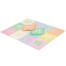 비앤씨 EVA퍼즐매트 한글 30*30*1.2cm 14장, 혼합색상, 1세트
