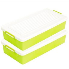 SWC床底生活收納箱 42L, 綠色, 2個