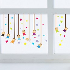 월드디자인 엠보야광 포인트 스티커, 모빌