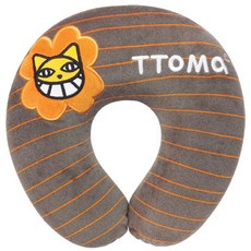 Ttoma）拉絲記憶海綿頸墊, 橘子