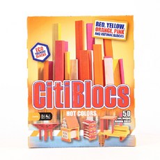 [Citiblocs]원목 시티블록 (50PCS), 웜컬러, 1개