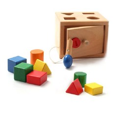 짐보리 원목 열쇠 도형상자, 열쇠도형상자, 혼합, 1개