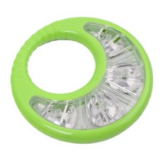 짐월드 컬러 탬버린, 연두, 1개