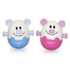 티애리 챠임벨 멜로디 오뚝이 유아장난감 산이들이, 블루&핑크, 1개