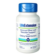 라이프익스텐션 어드밴스드 올리브 리프 배스큘러 서포트 셀러리 씨드 추출물 베지테리안 캡슐, 1개