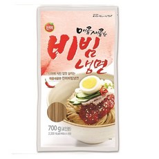 진미 새콤달콤비빔 냉면, 700g, 5개