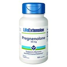 Life Extension 프레그네놀론 50 mg 100 캡슐, 1개, 100정