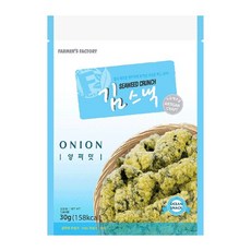 [파머스] 김 스낵, 양파맛, 30g, 3개