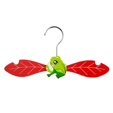 동화 나뭇잎 팬시 옷걸이, 개구리, 1개