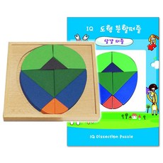 우드엠코리아 도형분할퍼즐 에그퍼즐+교재, 3세이상, 1개