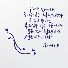 重點貼紙 羅馬書 8:28 我們曉得, 海軍藍