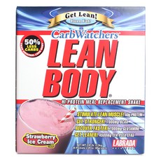 라브라다뉴트리션 카브 와처스 린 바디 하이-프로틴 식사 대용 쉐이크, 65g, 1개