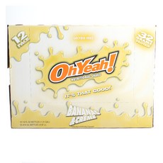 Oh Yeah! 뉴트리셔널 쉐이크, 12개입, Banana & Creme