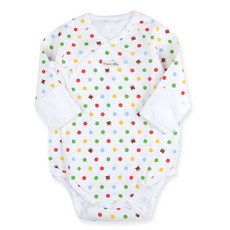 Organic Boom 圓點印花嬰兒連身包屁衣
