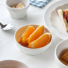 도호 디마인 원형찬기 소, 밀키화이트, 1개