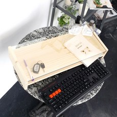 디아로마 강화유리 더블 모니터받침대, 투명