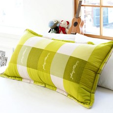 格紋靠墊套 L號