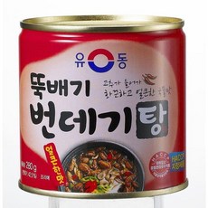 유동 뚝배기 번데기탕 얼큰한맛 통조림, 280g, 2개