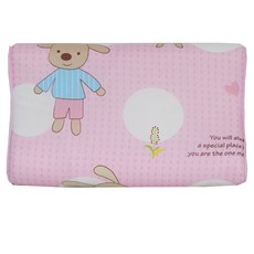 design n 孩童印花記憶棉枕頭, 粉色