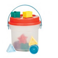 BATTAT 도형끼우기버켓 완구, 1개, 18개월이상