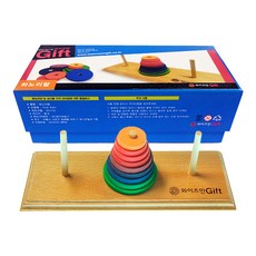 와이즈만 원목 하노이탑, 8세이상, 1개