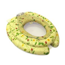 花紋嬰兒馬桶蓋, 黃色的