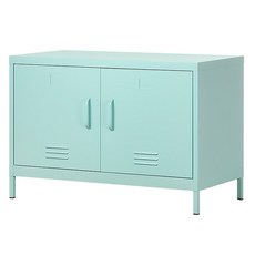 마켓비 캐비넷 2문 TV 스탠드 913640, 민트