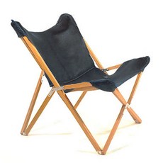 접이식안락의자 가죽 M, 네이비블루, 1개