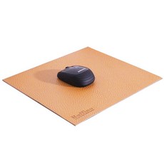 Rupino Furniture 皮革長方形滑鼠墊, 淺棕色