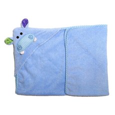 인펀트 캐릭터 유아후드타올, 하마(블루)