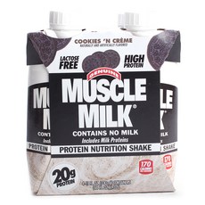 Muscle Milk 프로틴 뉴트리션 쉐이크 쿠키 앤 크림, 1.32L, 1개
