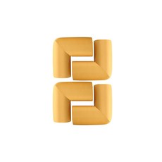 ARTSIGN L型邊角保護墊, 1個, 米色