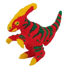 컬러룬 꼬마공룡 만들기 파라사우롤로푸스, 빨강 + 노랑 + 파랑, 2개