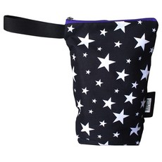 CUTE ECO 防水長型化妝包 B款, 黑色 白色星星款