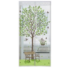 dashop 磁吸式印花EVA防風門簾, 1組